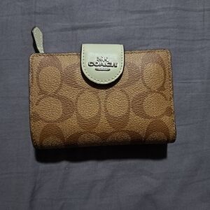 Coach Brown and Cream Wallet